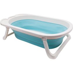 Banheira Dobrável com Sensor de Temperatura Azul - Buba